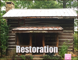 Historic Log Cabin Restoration  Dozier, Alabama
